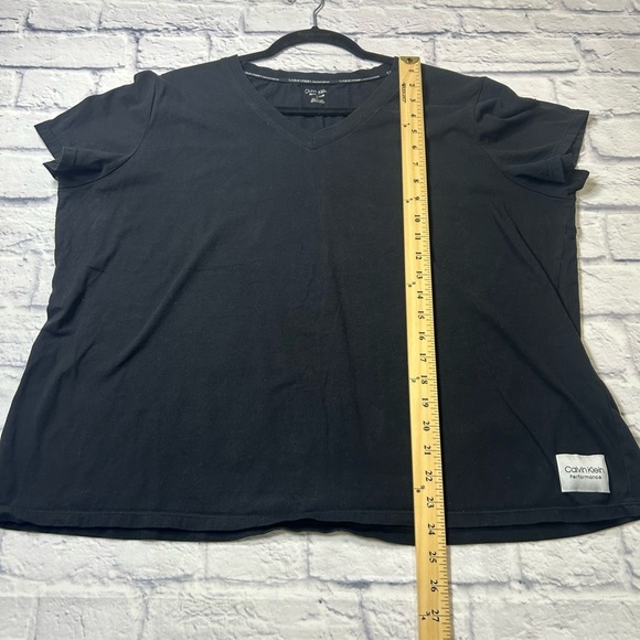 Calvin Klein Performance Black  V-Neck Cotton Tee. Size 2X - Picture 8 of 8